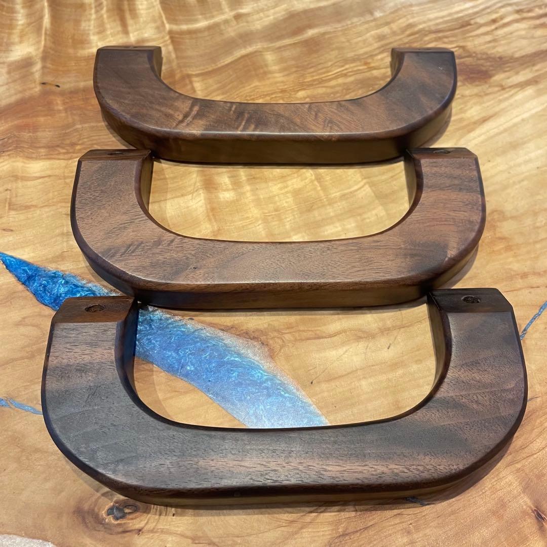 ハイエース用ウォールナットアシストグリップ3点セット