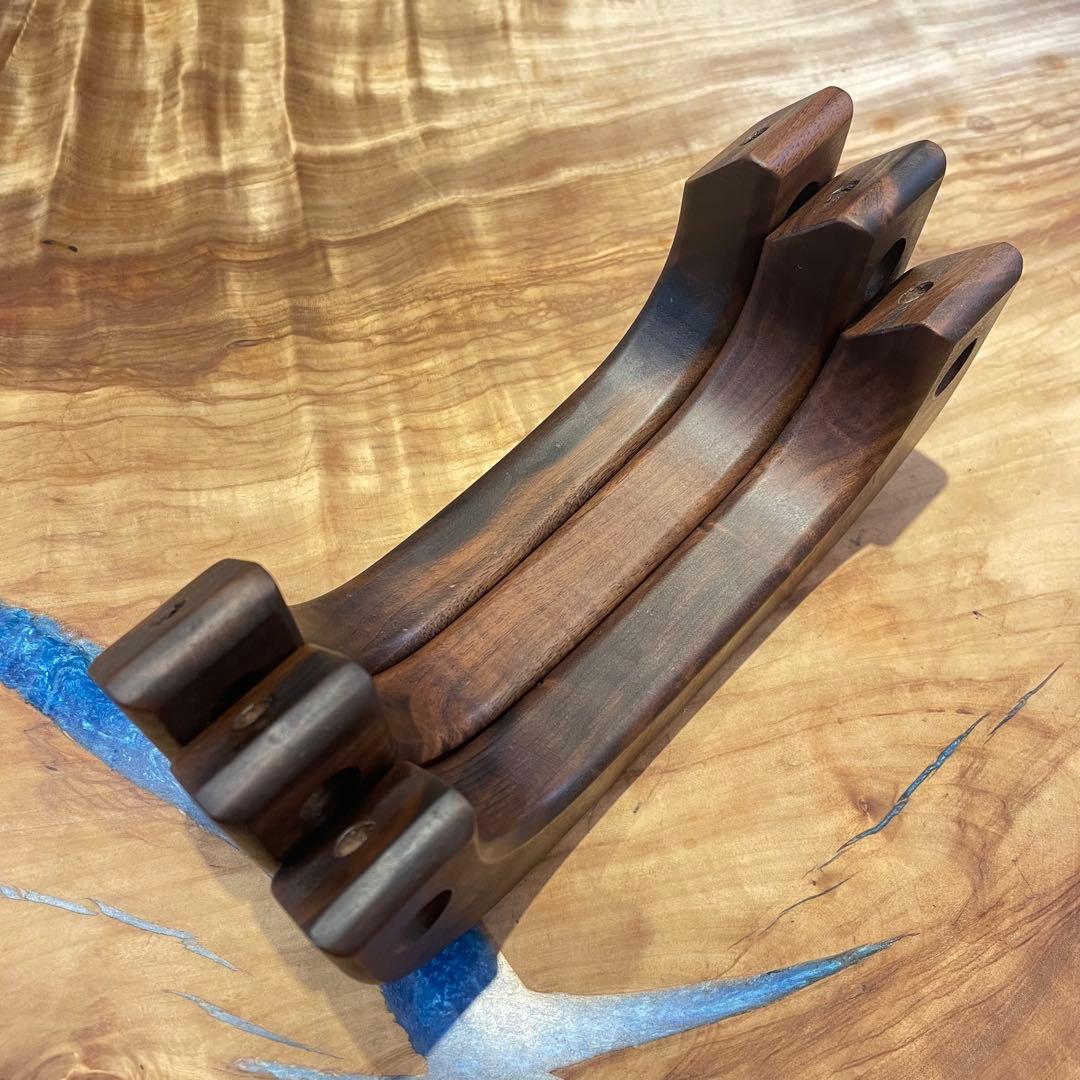 ハイエース用ウォールナットアシストグリップ3点セット