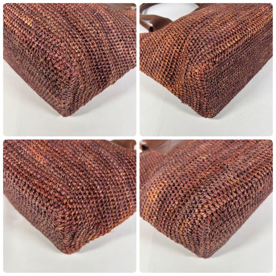 ヘレンカミンスキー トートバッグ ショルダーバッグ かごバッグ ラフィア