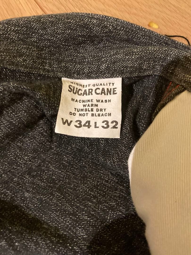 パンツ SUGAR CANE BLACK COVERT ENGINEER PANTS