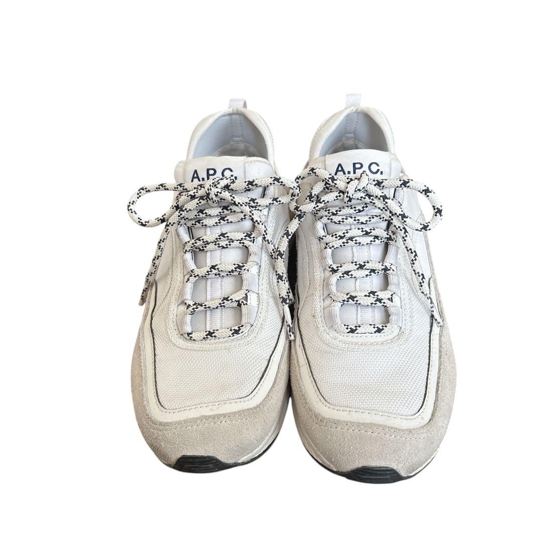 A.P.C. アーペーセー Run Around 23.5〜4㌢ スニーカー 白