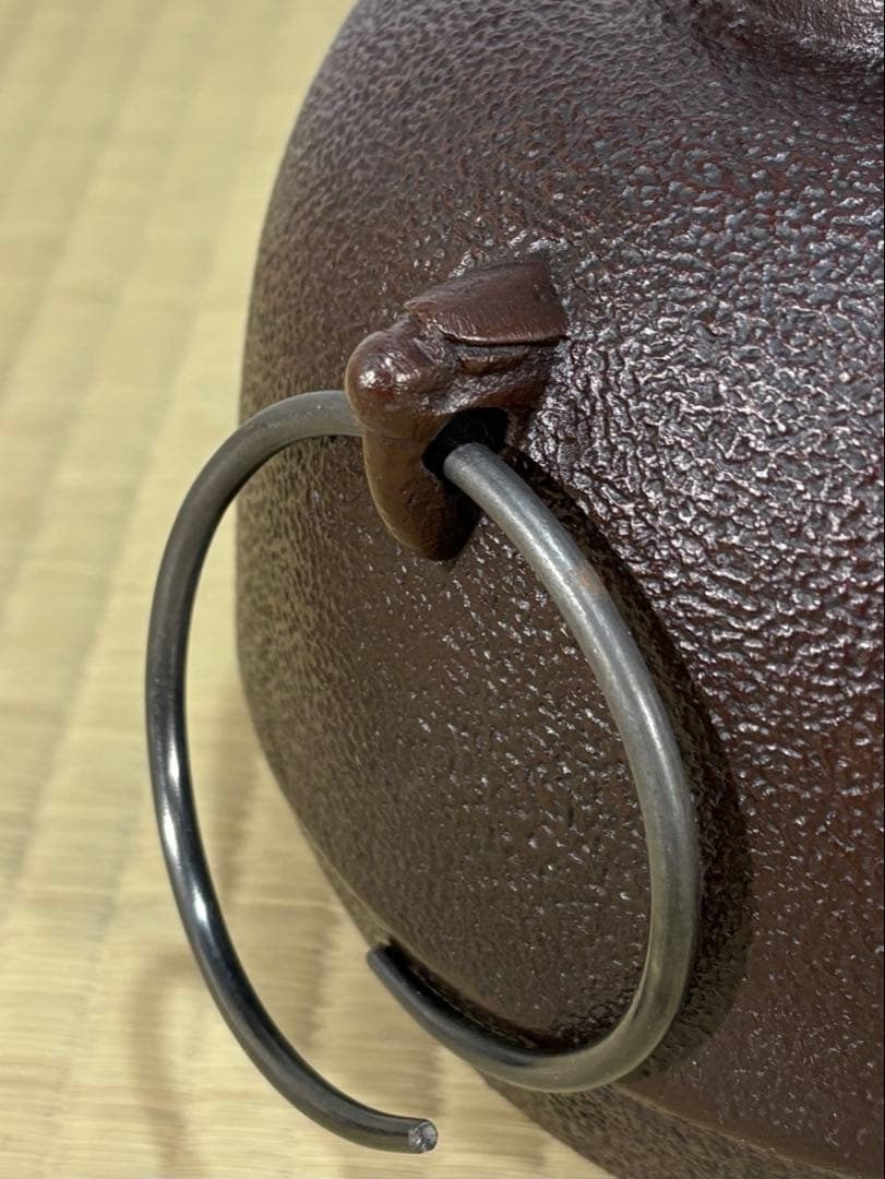 釜師　高橋敬典作　丸釜　美品　共箱　茶道具　送料込