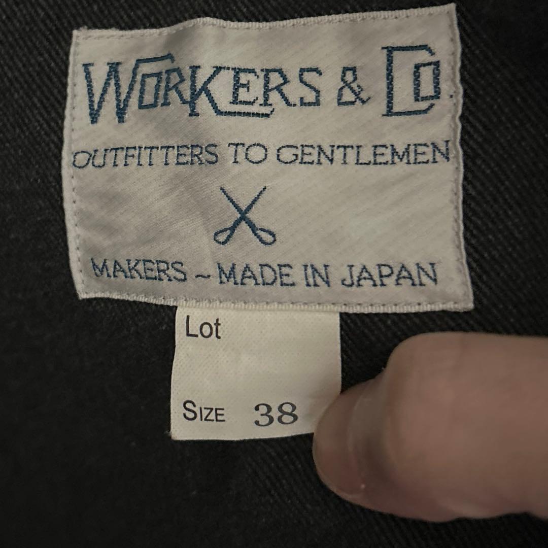 左綾　コットンサージ　ラウンジジャケット　workers ワーカーズ