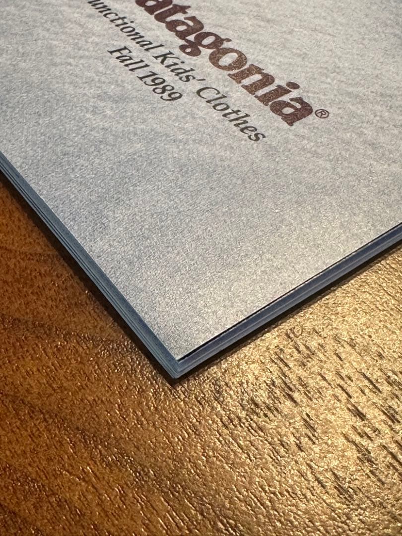 patagonia kids カタログ1989 fall