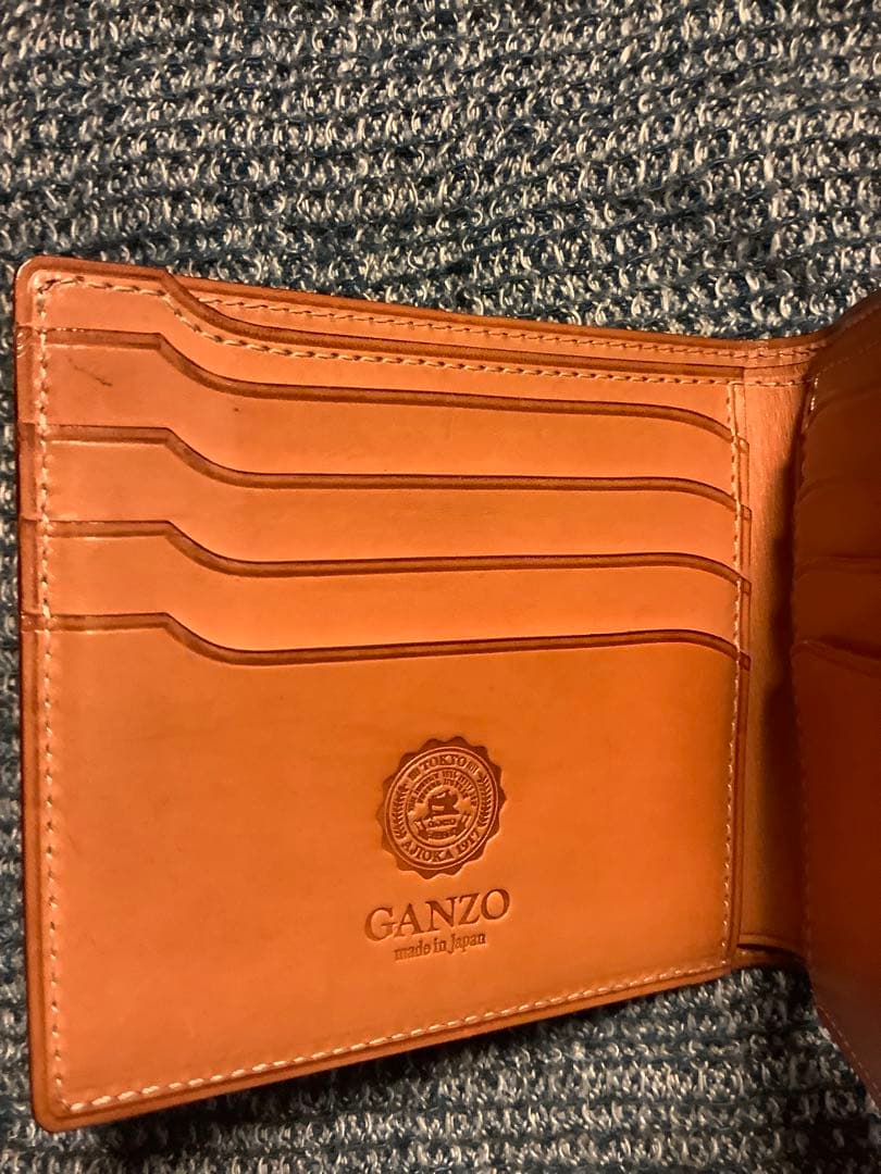 GANZO ナイルクロコ 折財布 中古 美品