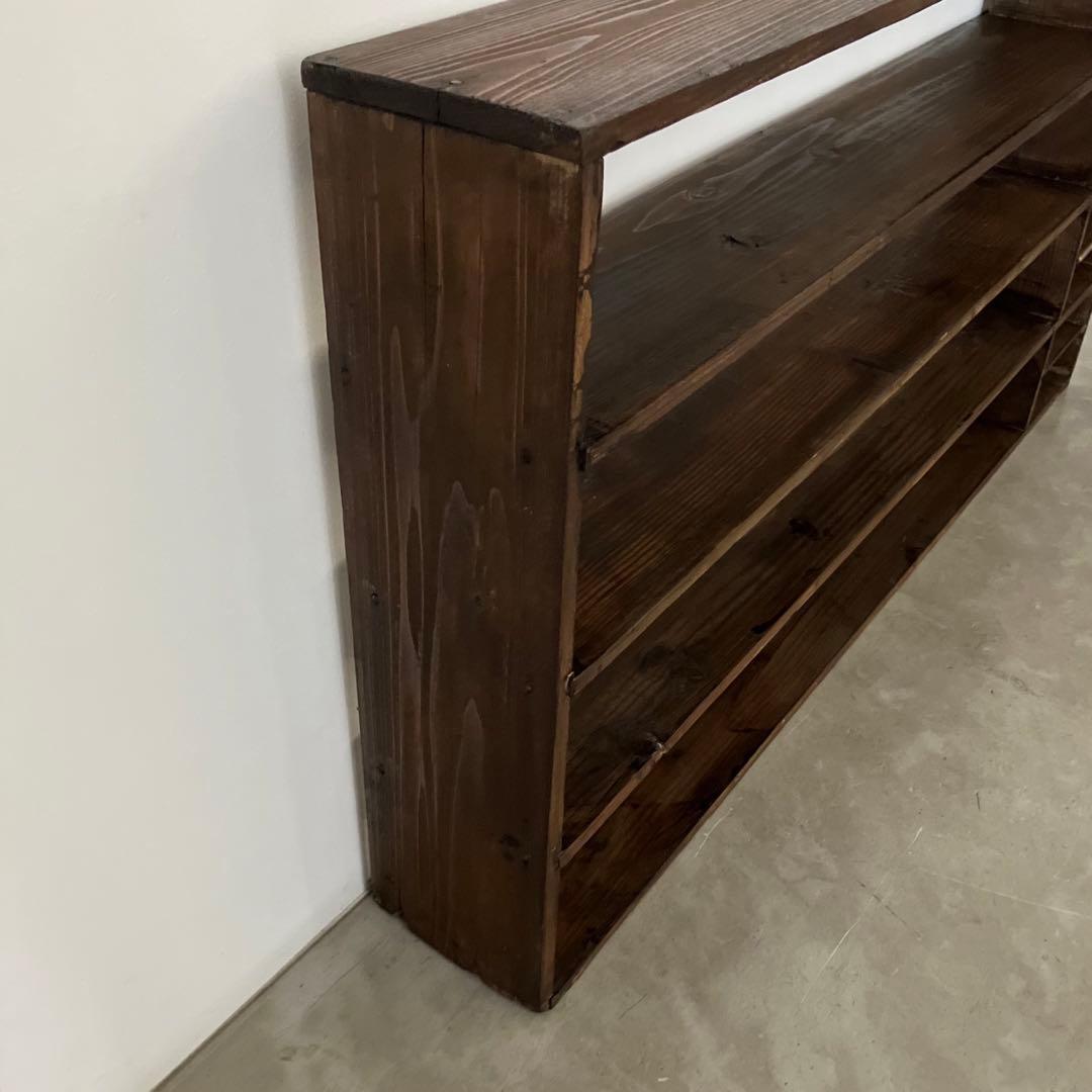 レトロ　アンティーク　古道具　古家具　昭和　大正　食器棚　本棚　飾り棚　シェルフ