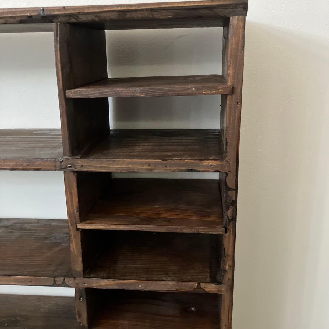 レトロ　アンティーク　古道具　古家具　昭和　大正　食器棚　本棚　飾り棚　シェルフ