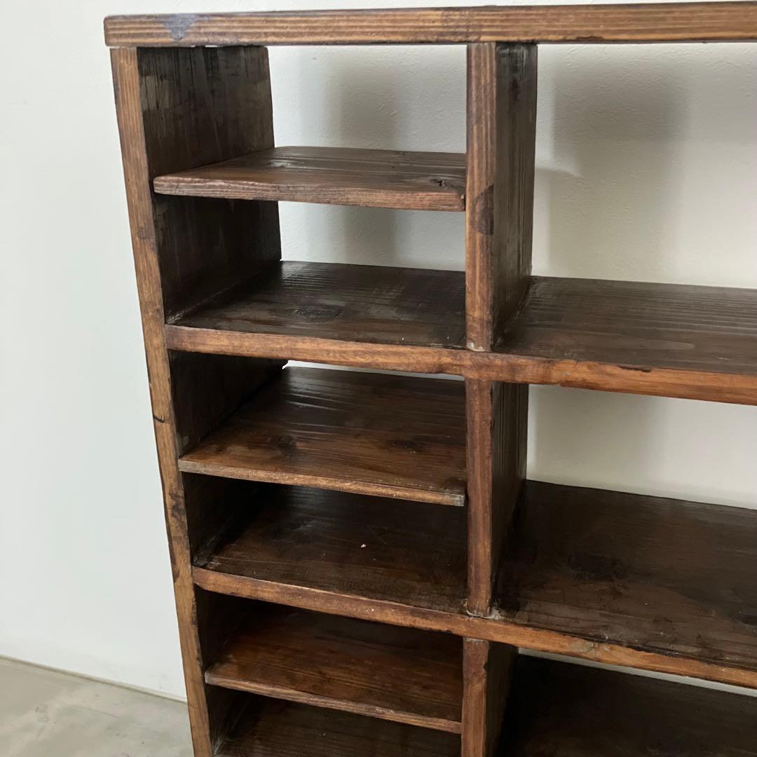 レトロ　アンティーク　古道具　古家具　昭和　大正　食器棚　本棚　飾り棚　シェルフ