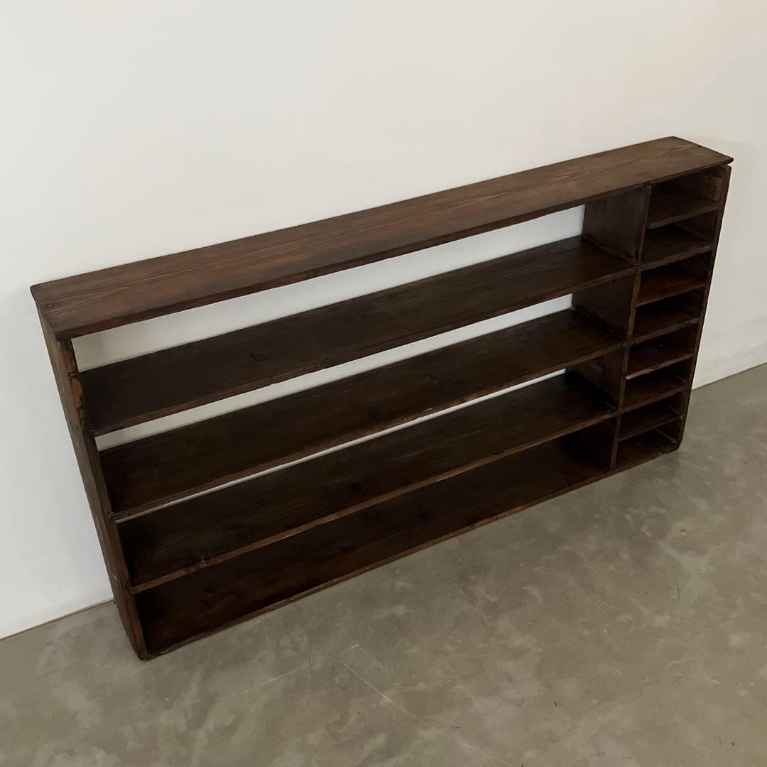 レトロ　アンティーク　古道具　古家具　昭和　大正　食器棚　本棚　飾り棚　シェルフ