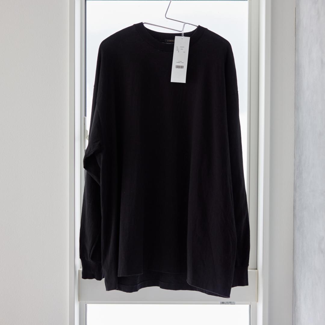 COMOLI 25AW コットンジャージ 長袖Tシャツ C03-05004 黒
