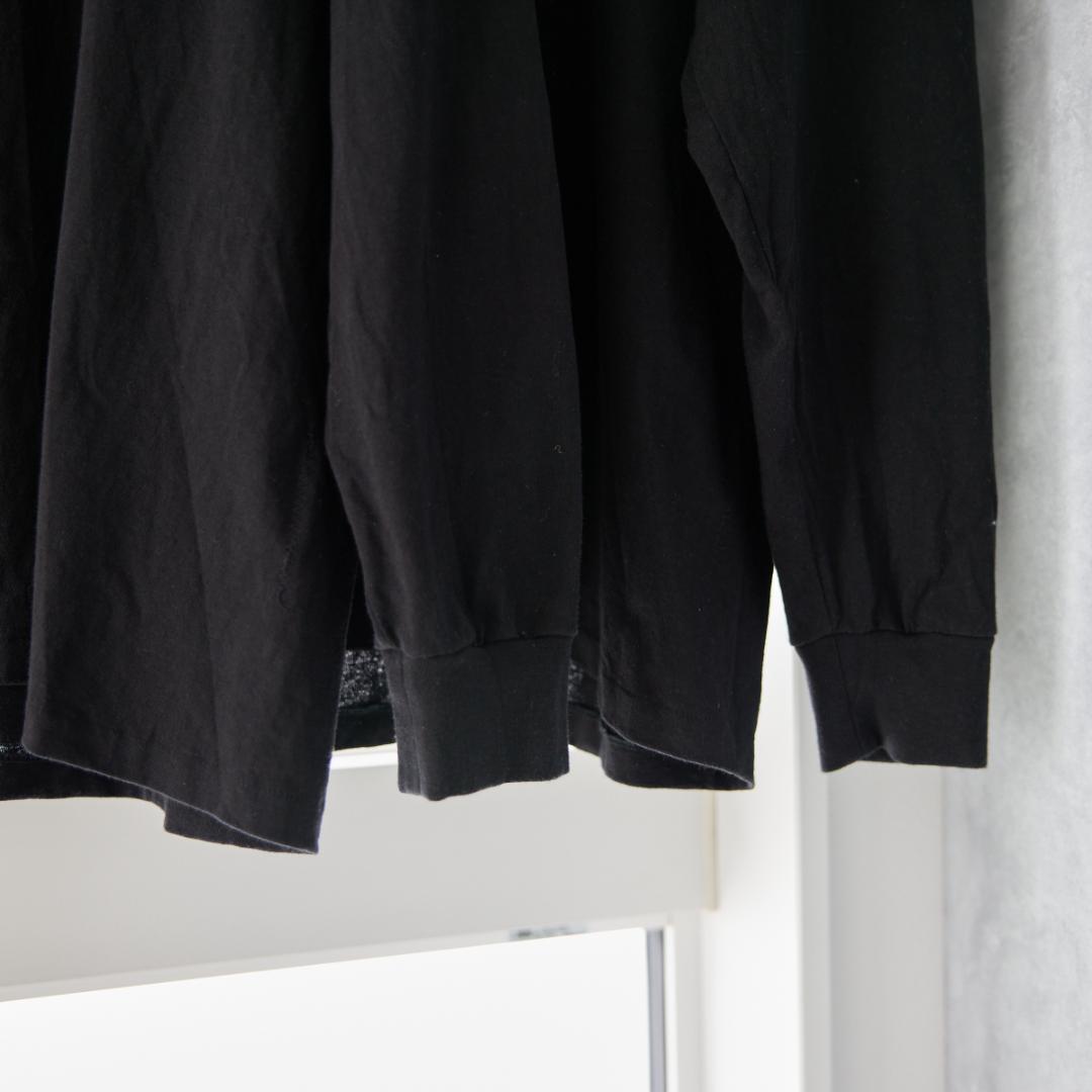 COMOLI 25AW コットンジャージ 長袖Tシャツ C03-05004 黒