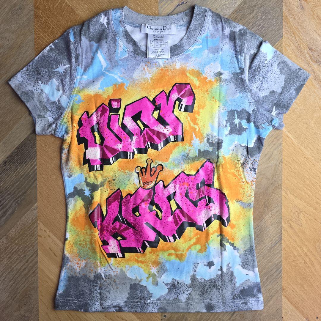 Christian Dior グラフィティ Tシャツ 38　超美品　y16