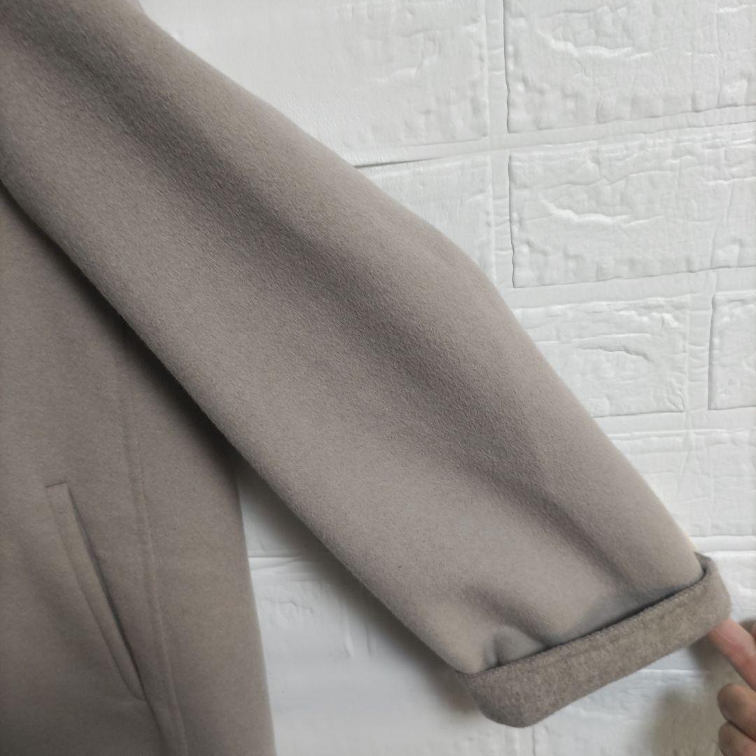 23区　ウールアンゴラ フーデットリバーコート ショート