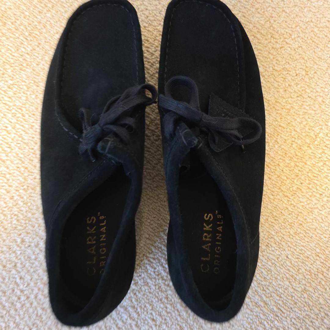 専用 Clarks クラークス ワラビー 黒 スエード