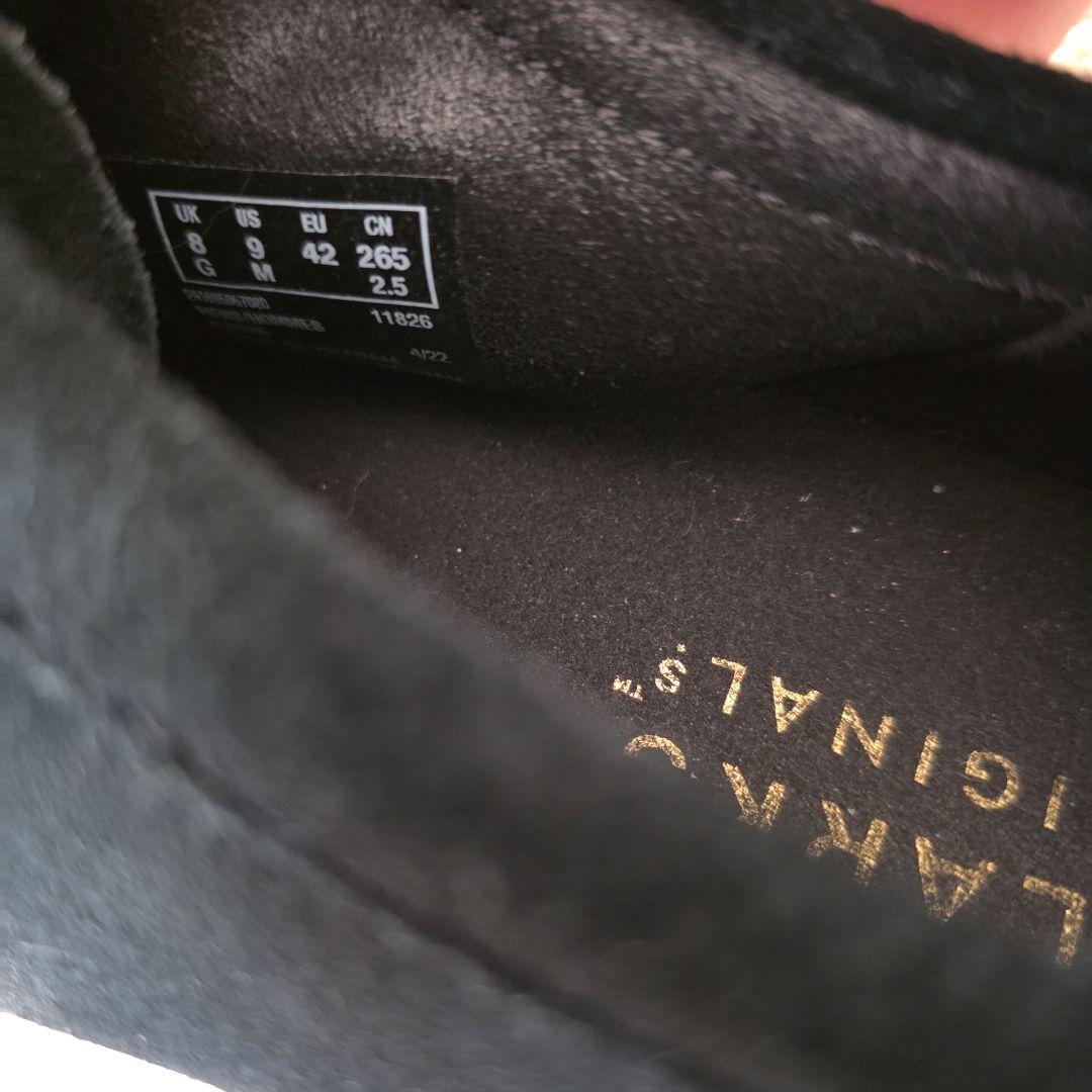 専用 Clarks クラークス ワラビー 黒 スエード