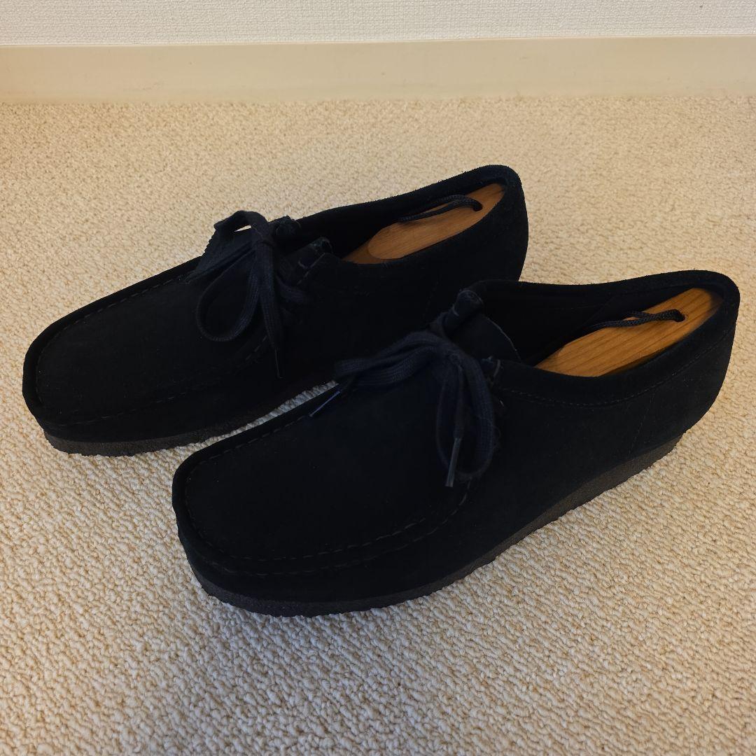 専用 Clarks クラークス ワラビー 黒 スエード