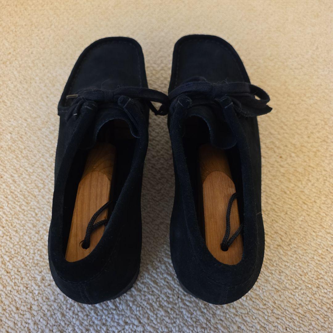 専用 Clarks クラークス ワラビー 黒 スエード