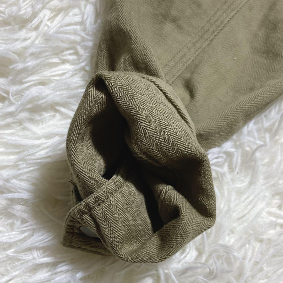 希少⭐️キャピタル　オールインワン　ワンピース　ヘリンボーン　ジップ　カーキ　S