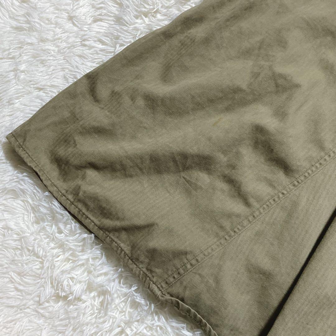 希少⭐️キャピタル　オールインワン　ワンピース　ヘリンボーン　ジップ　カーキ　S