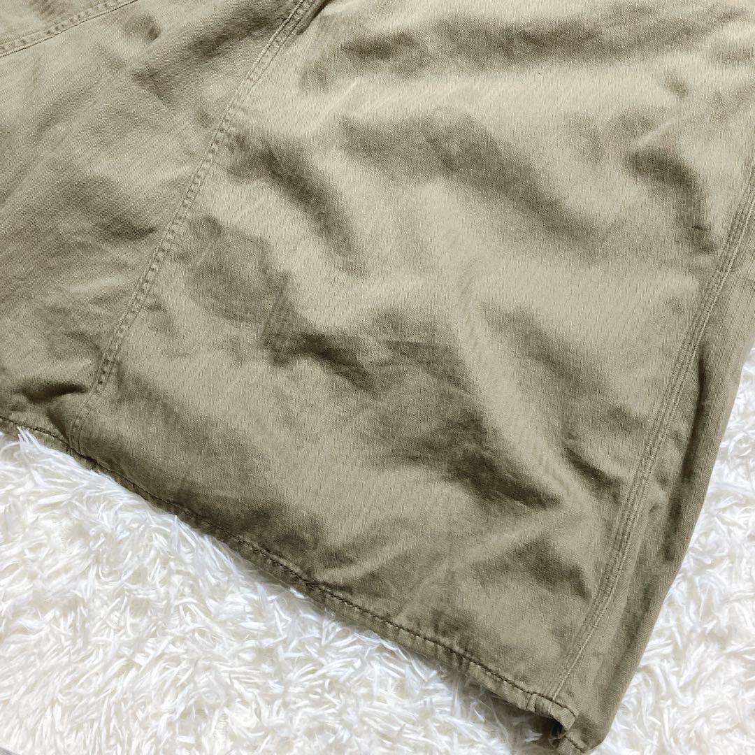 希少⭐️キャピタル　オールインワン　ワンピース　ヘリンボーン　ジップ　カーキ　S