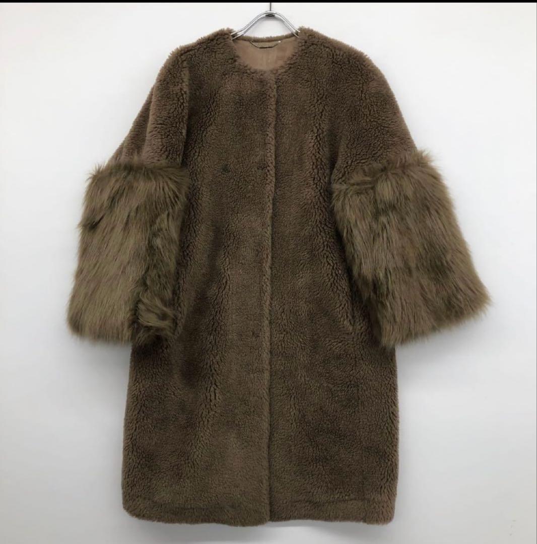 CELFORD セルフォード　袖ファー付きボアコート