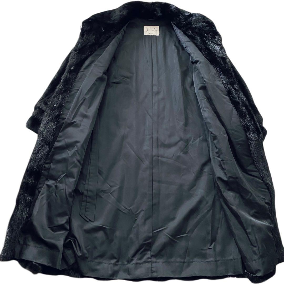 MOONBAT FOND ムーンバット【高級素材】ブラックミンク ロングコート
