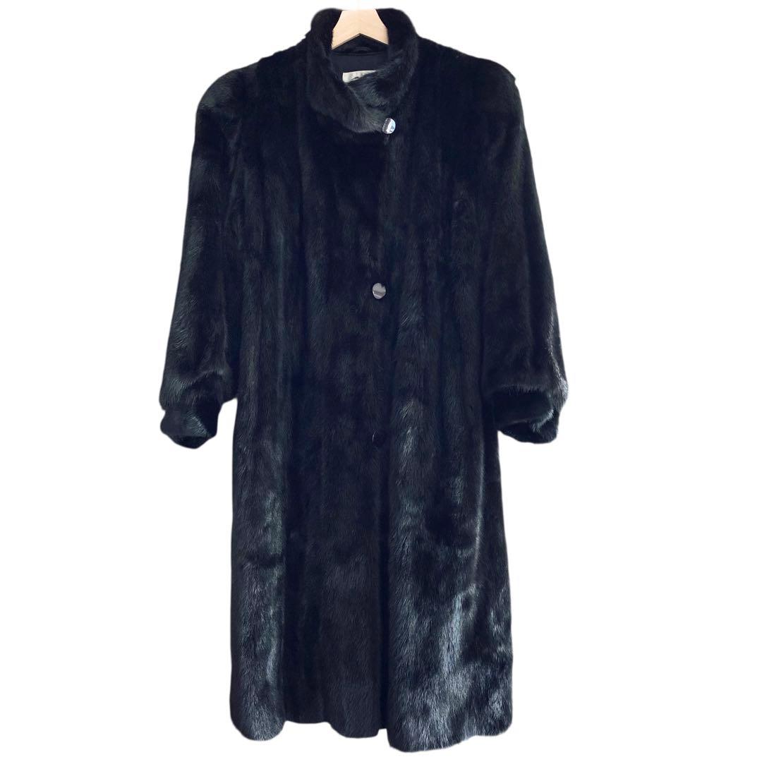 MOONBAT FOND ムーンバット【高級素材】ブラックミンク ロングコート