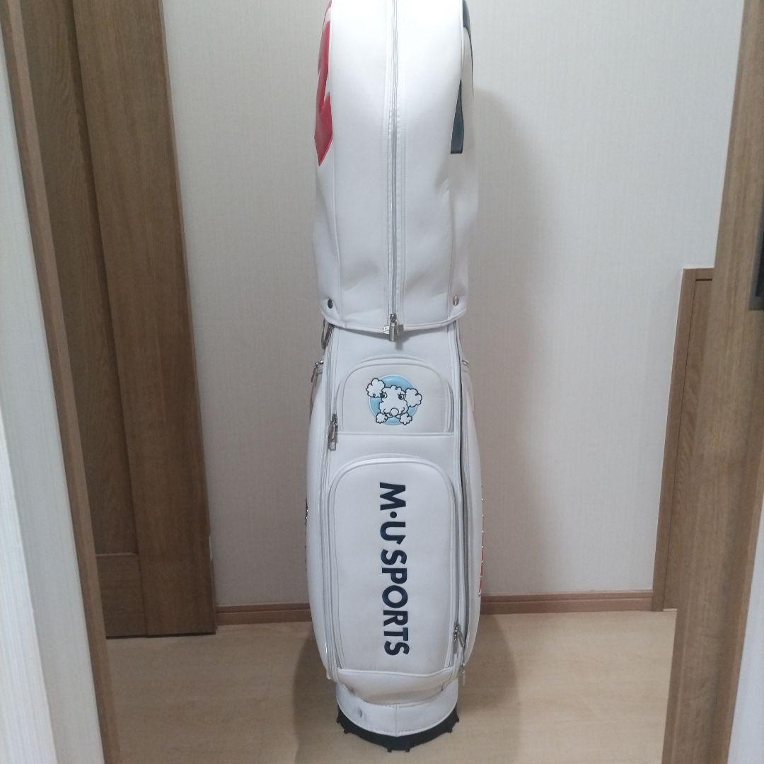 M-U SPORTS ホワイト キャディバッグ