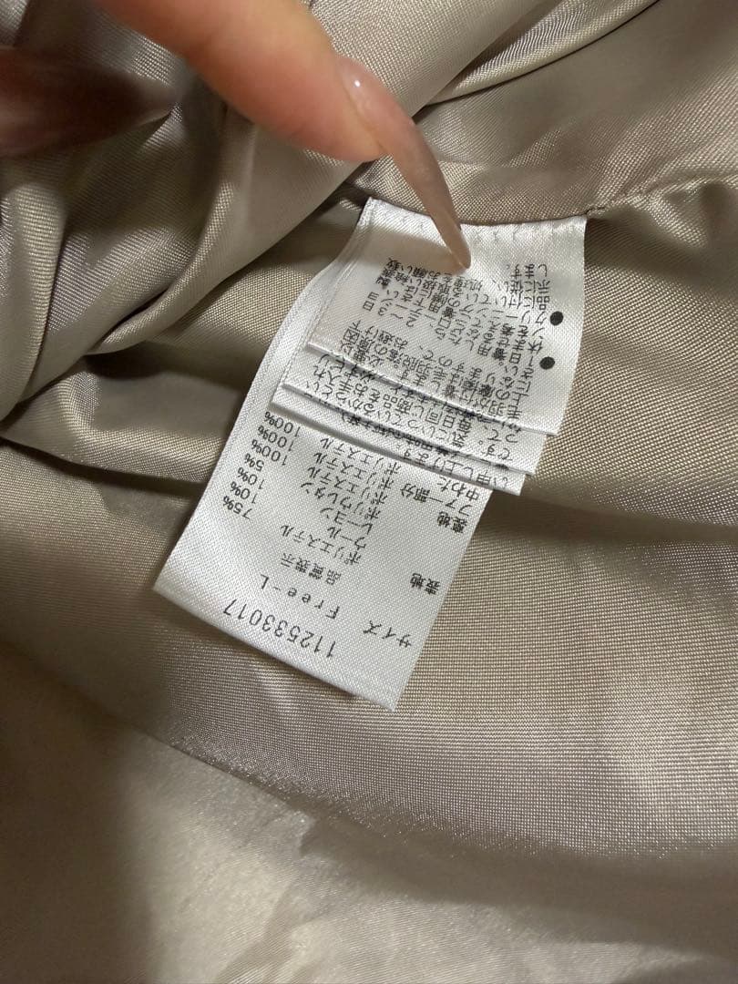 Darich ウエストベルトプリンセスラインコート BEG FLサイズ ベージュ