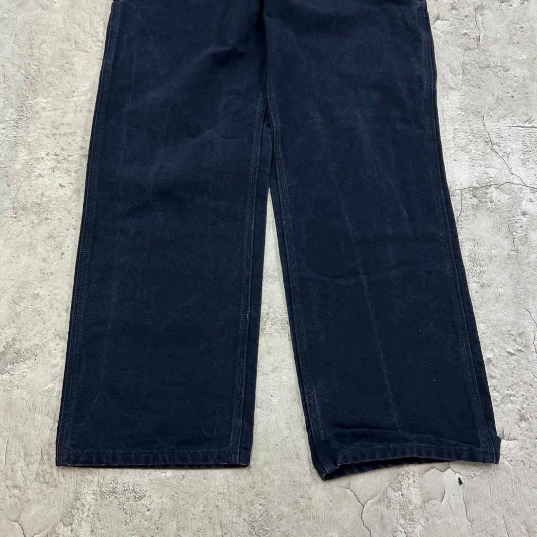h*読様 カーハート　ダック　ペインターパンツ　ダンガリーフィット　古着　ネイビ