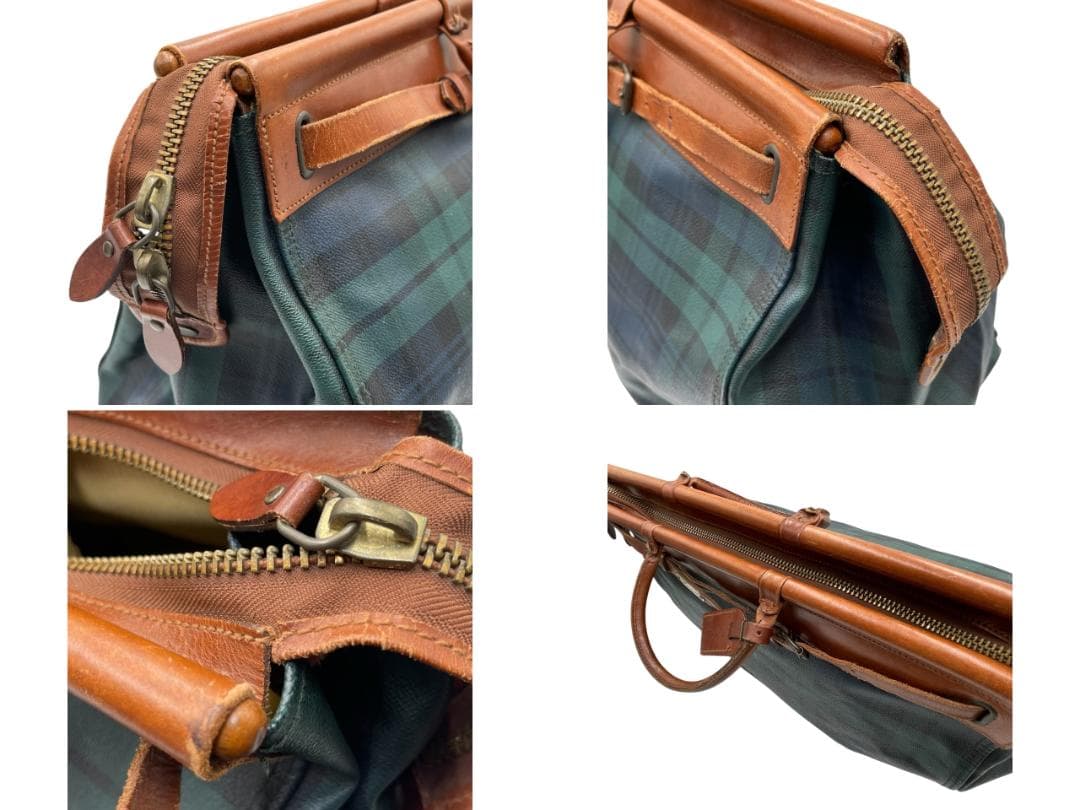 ポロ ラルフローレン ブラックウォッチ ドクターバッグ ボストンバッグ