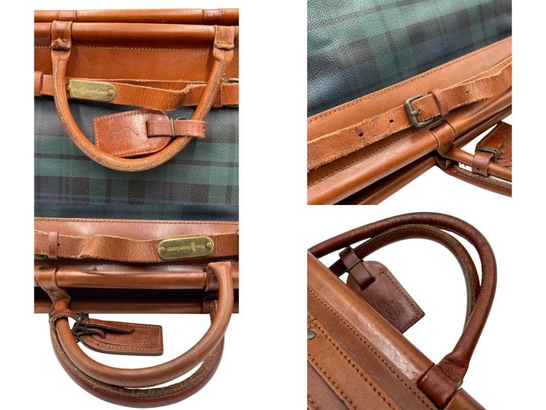 ポロ ラルフローレン ブラックウォッチ ドクターバッグ ボストンバッグ