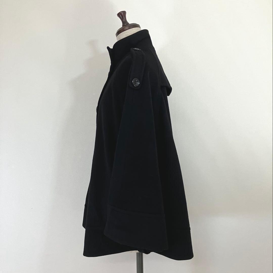 【Mサイズ】Reflect リフレクト ウール カシミヤ ポンチョ ケープコート