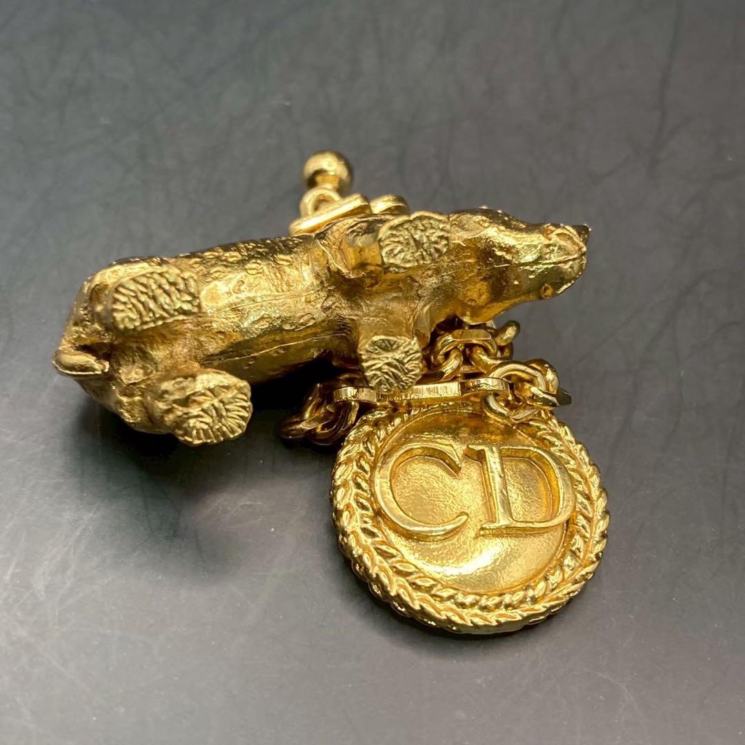 【美品】超稀少　クリスチャンディオール　ヴィンテージ　アニマル　チャーム　CD
