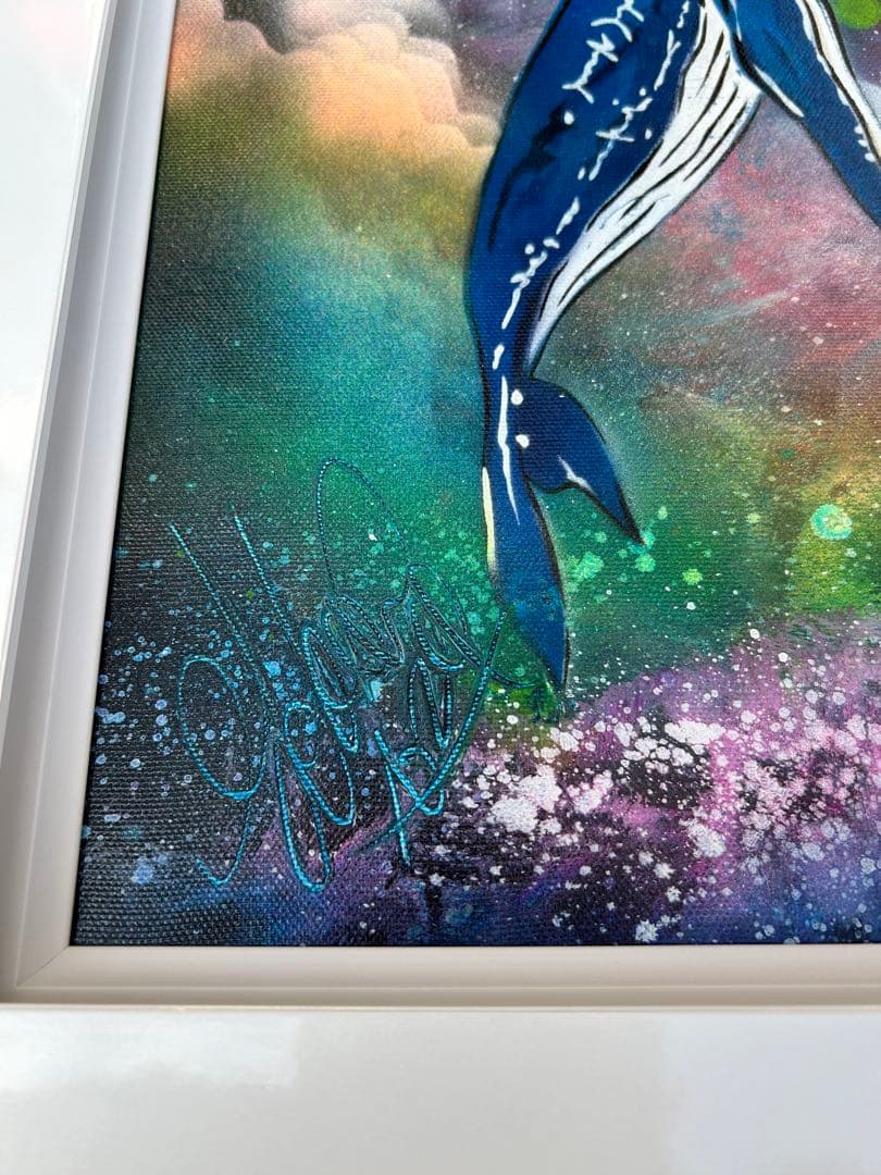 ひ*ろ様 ⭐︎匿名配送スプレーアートエデンF 6サイズキャンバス白額付き