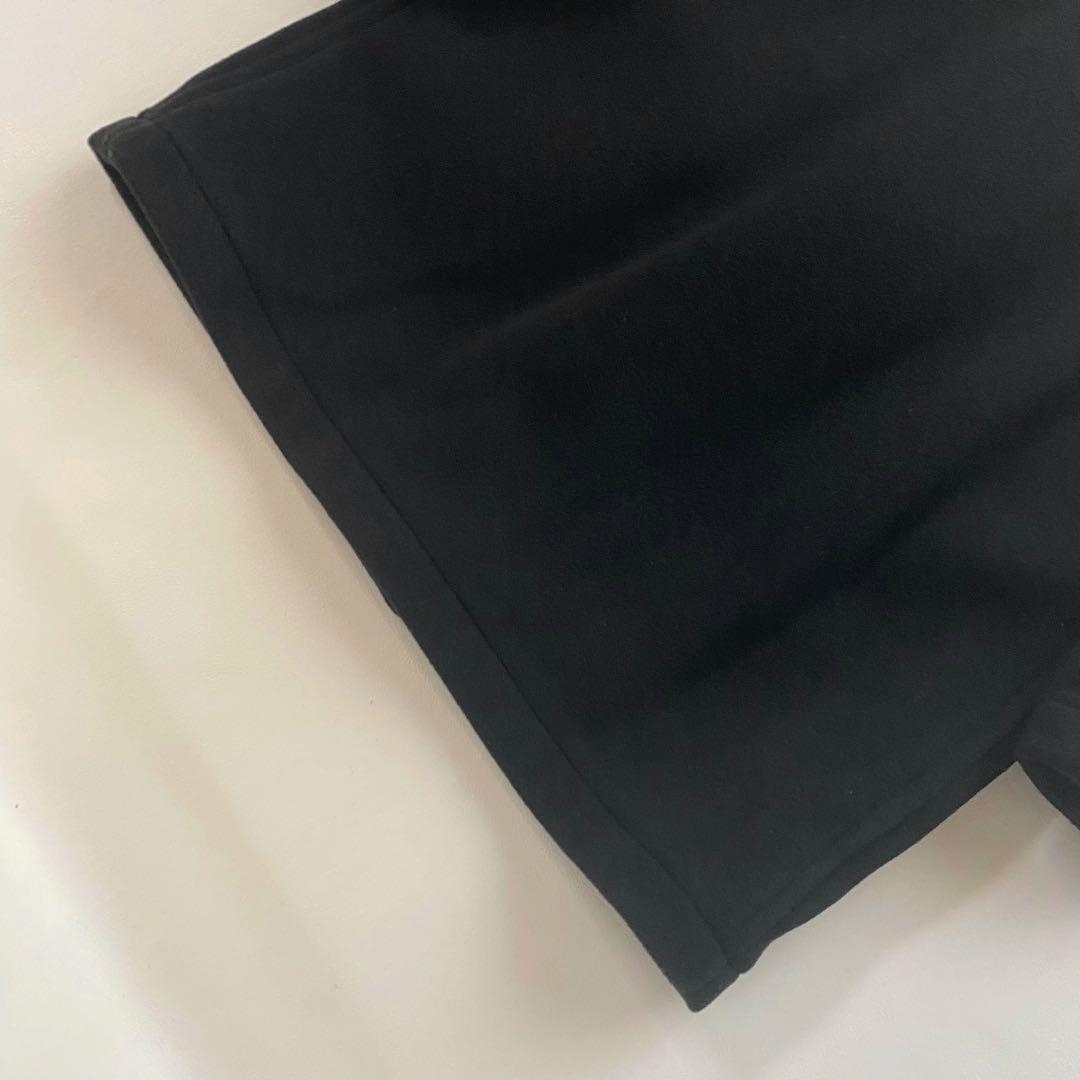 【ティッシ期】　ITL52　メガチェック　立ちフード　黒　ダッフル 100cm