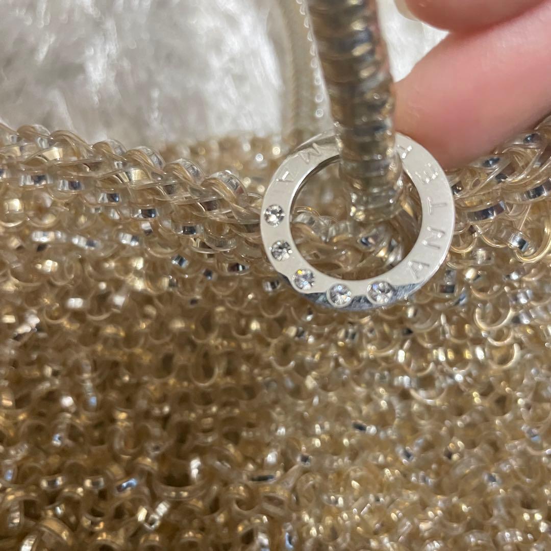 アンテプリマ　ワイヤーバック　スタンダード　スクエア　ゴールドパーティーバッグ