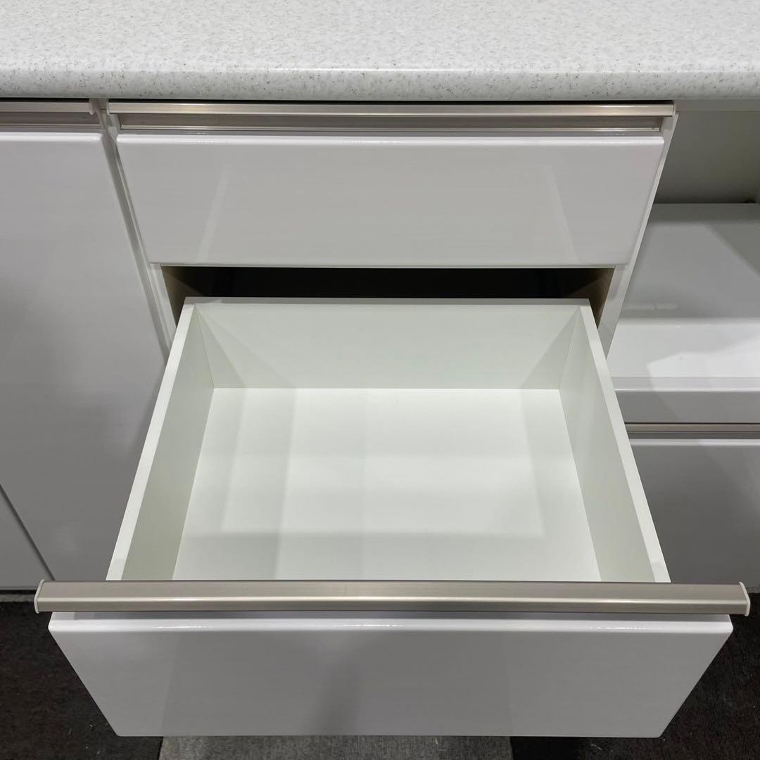 NITORI カウンター アルミナ2 収納 棚 幅140cm 家具Ap2093