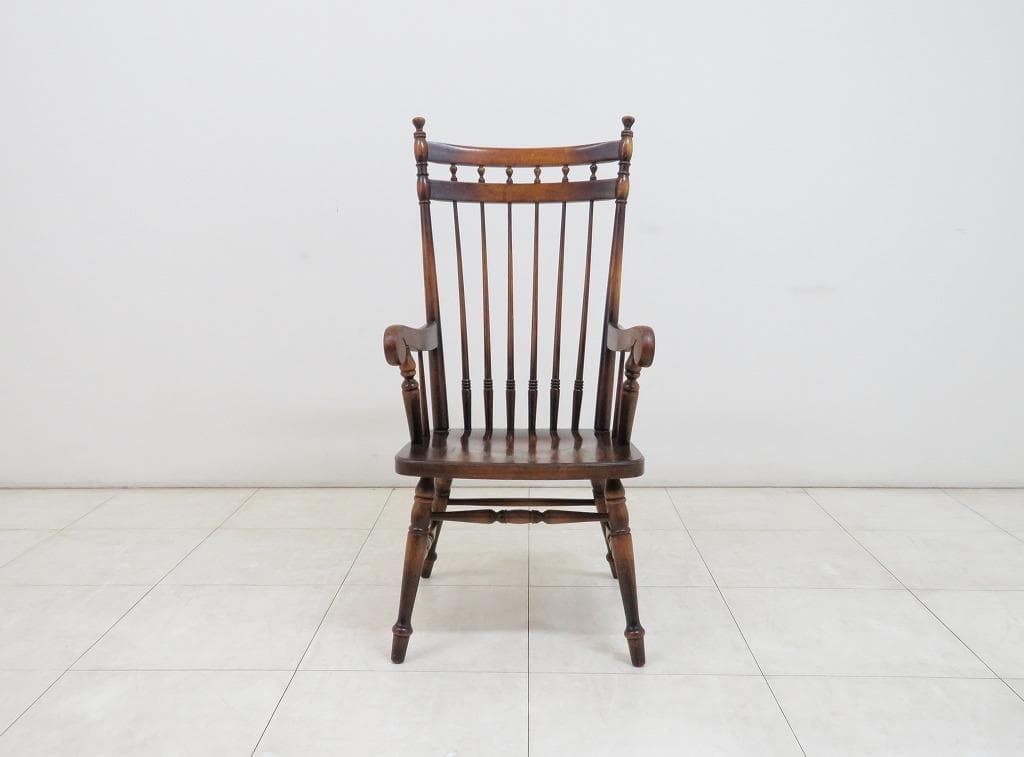 ■飛騨産業 キツツキ■ウィンザーチェア■ダイニング アーム■ナラ材■スポーク■②