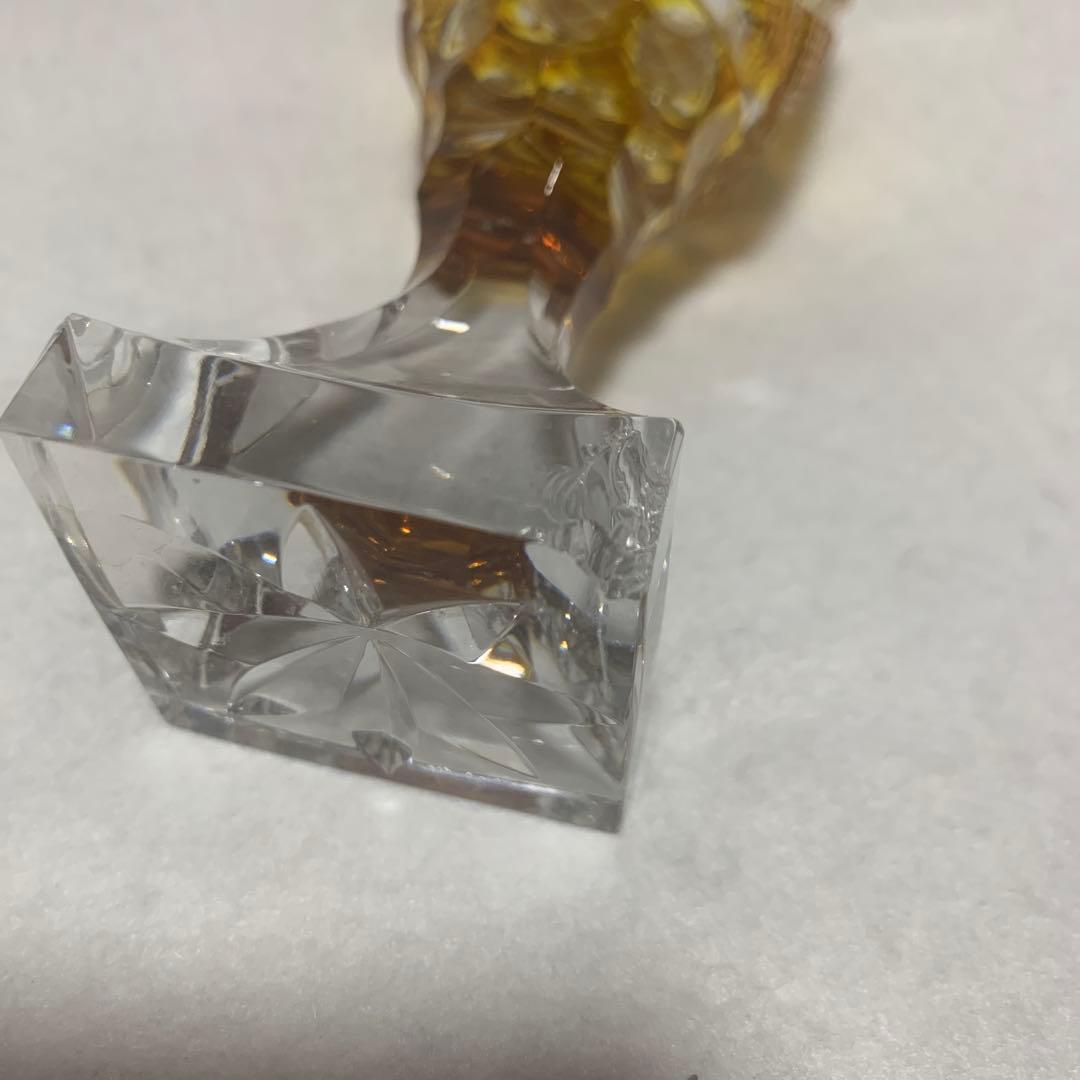 薩摩切子　脚付杯訳あり