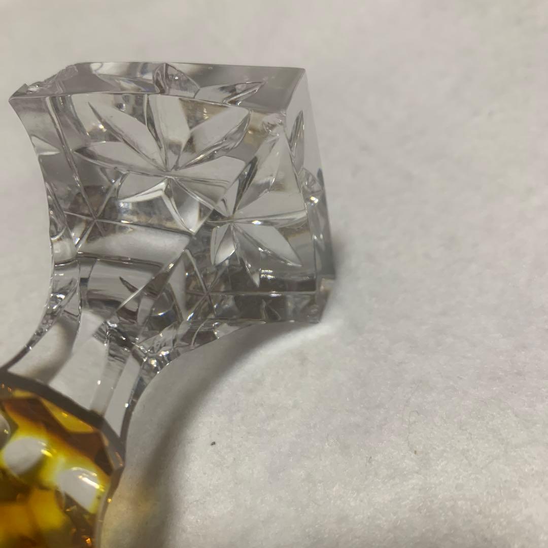 薩摩切子　脚付杯訳あり