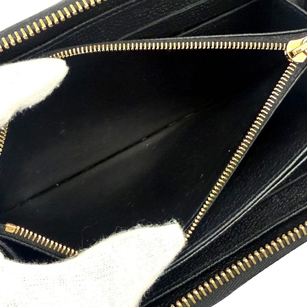 【極上美品】ルイヴィトン モノグラム アンプラント ジッピーウォレット ノワール