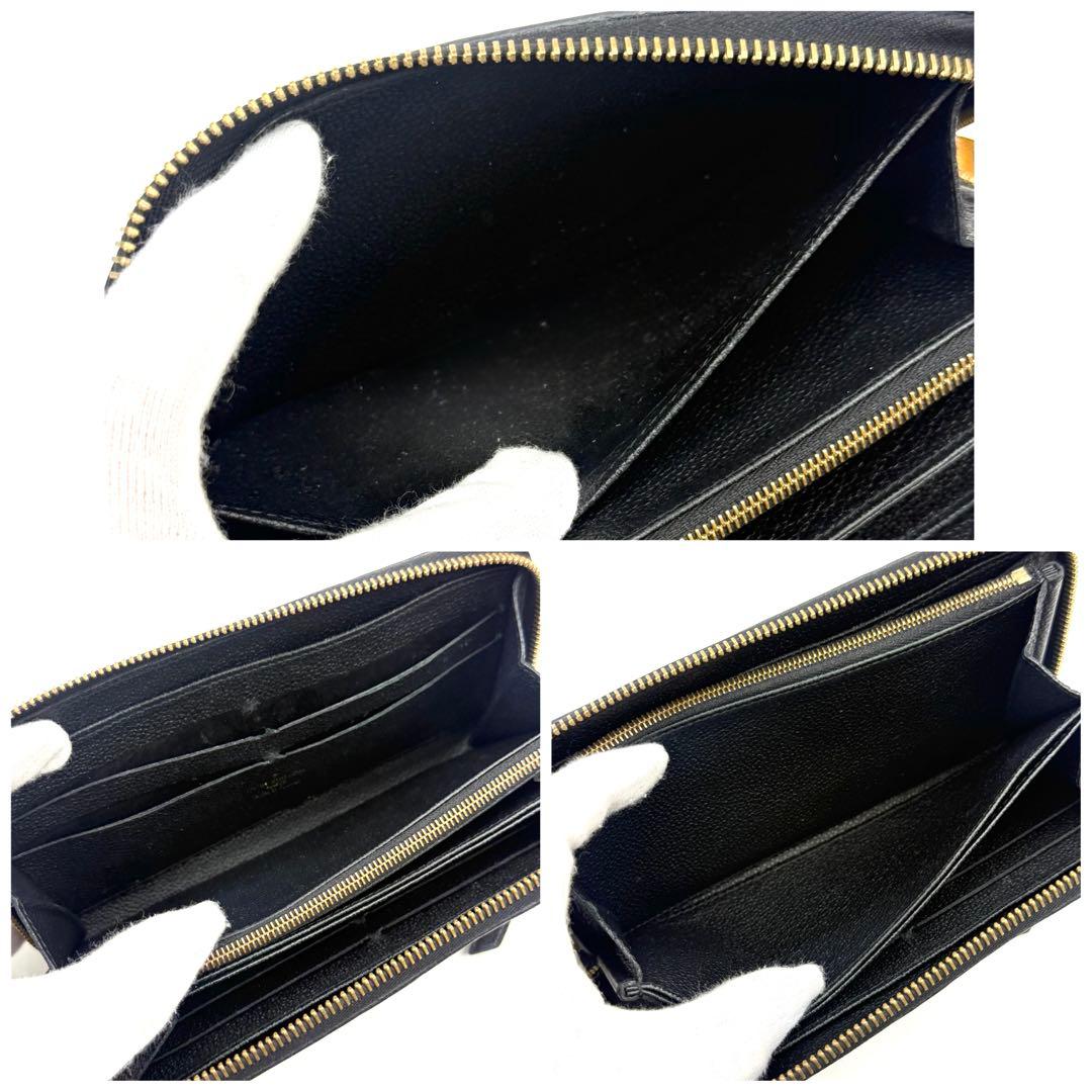 【極上美品】ルイヴィトン モノグラム アンプラント ジッピーウォレット ノワール