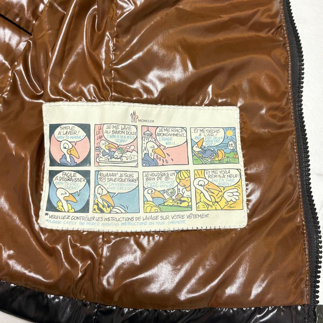 【極美品】モンクレール ダウンベスト ブラウン 00 GHANY ガーニー