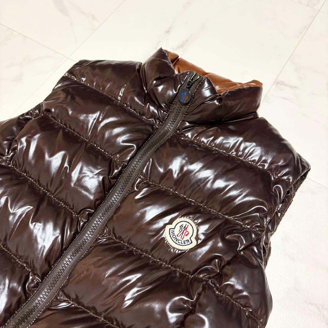 【極美品】モンクレール ダウンベスト ブラウン 00 GHANY ガーニー