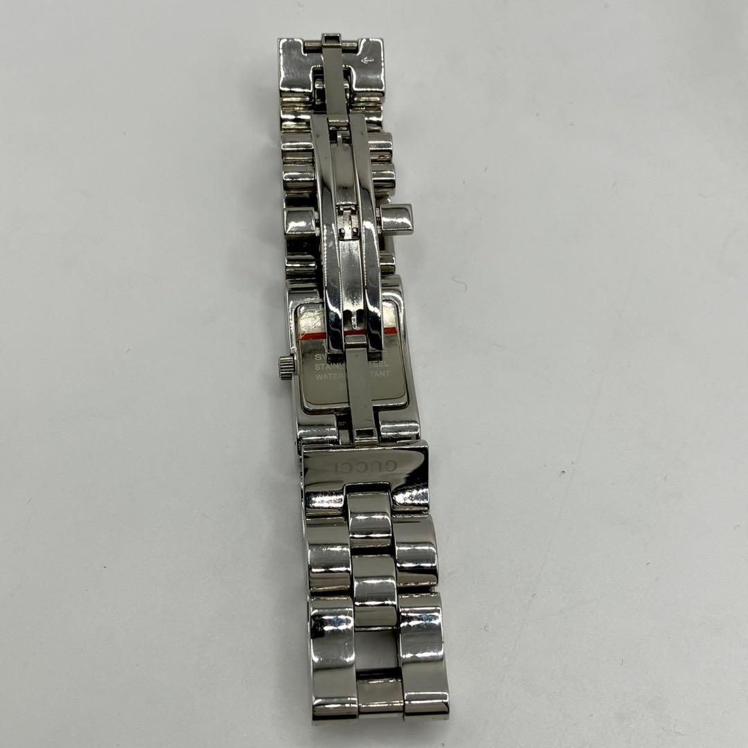 稼働 GUCCI グッチ 2305L ブラック シルバー レディース 腕時計