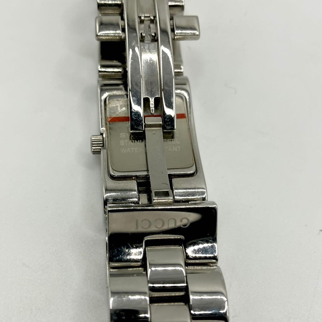 稼働 GUCCI グッチ 2305L ブラック シルバー レディース 腕時計