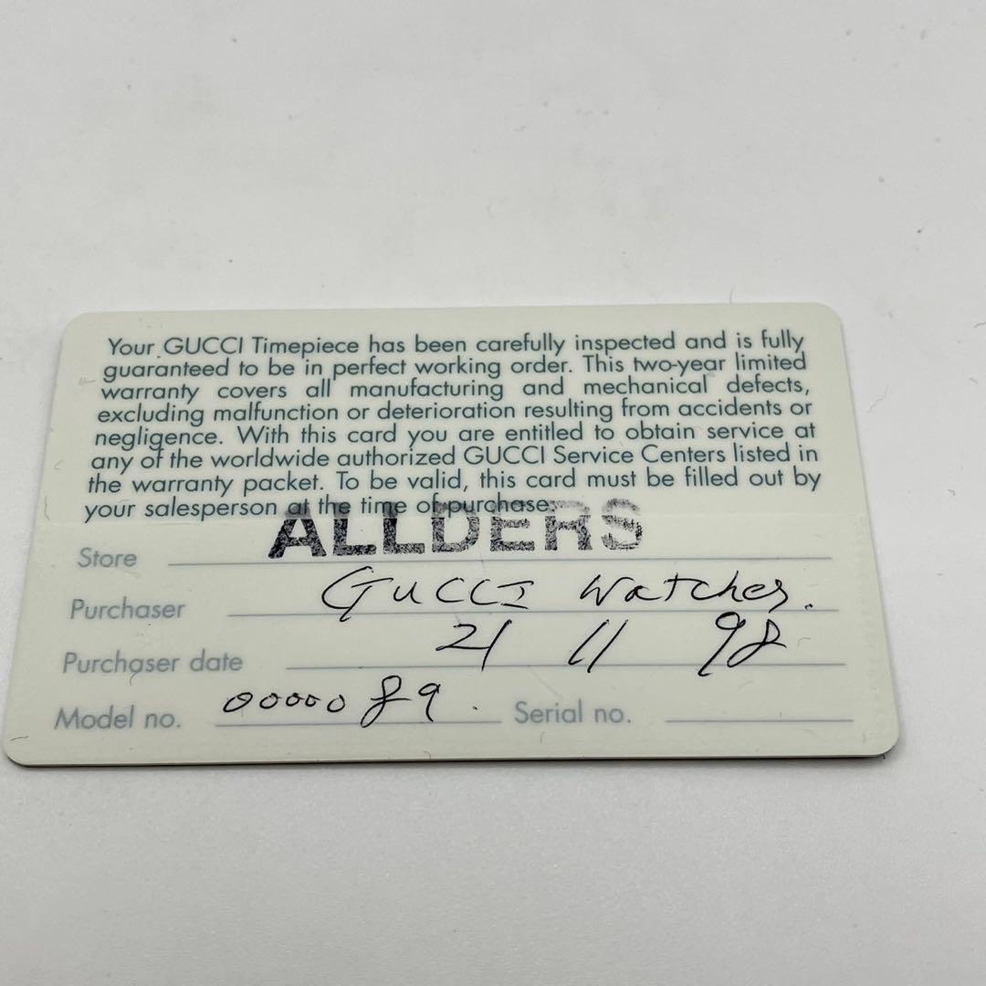 稼働 GUCCI グッチ 2305L ブラック シルバー レディース 腕時計