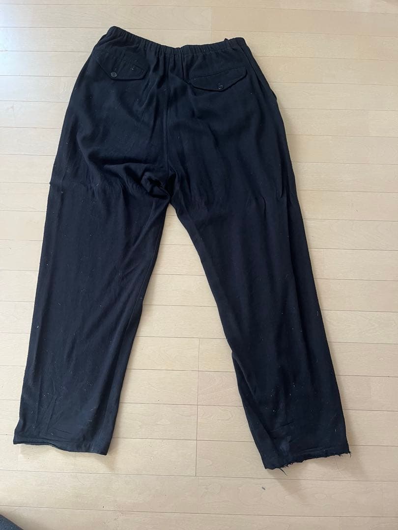 comoli シルクネップドローストリングパンツ　23ss size3