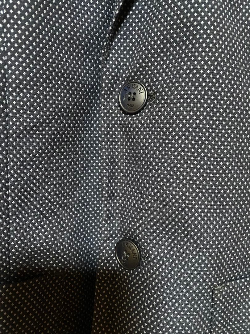 ARMANI JUNIOR ネイビー　ドット　スーツ　9-10